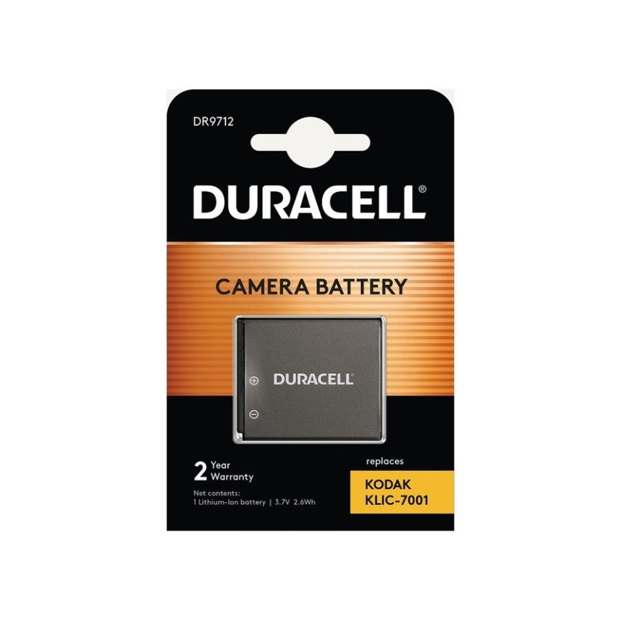 Duracell digital camera batería 3.7v 700mah para replaces kodak klic-7001 dr9712