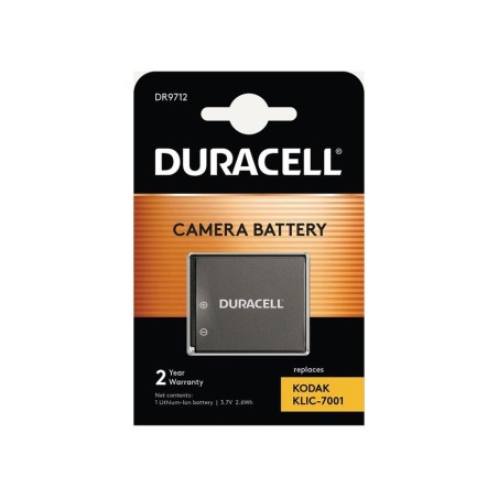 Duracell digital camera batería 3.7v 700mah para replaces kodak klic-7001 dr9712