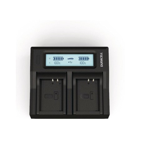 Duracell duracell led dual dslr batería charger para for canon lp-e10 drc6105