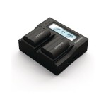 Duracell duracell led dual dslr batería charger para for nikon en-el15 drn6113