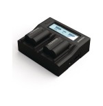 Duracell duracell led dual dslr batería charger para for panasonic cga-s006 drp6116