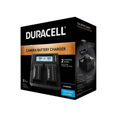 Duracell duracell led dual dslr batería charger para for panasonic cga-s006 drp6116