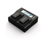 Duracell duracell led dual dslr batería charger para for sony np-fw50 drs6120