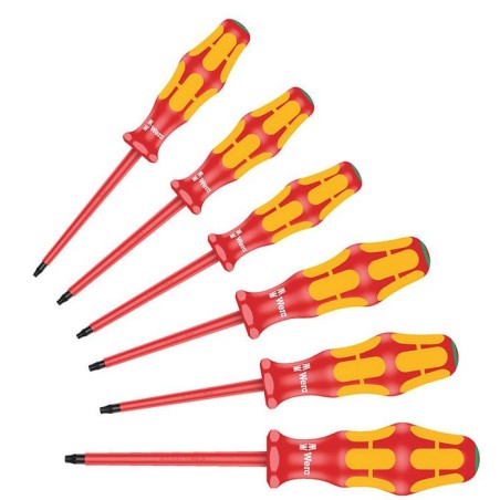 Wera 167 i/6 schraubendrehersatz kraftform plus serie 100, vde 05133356001