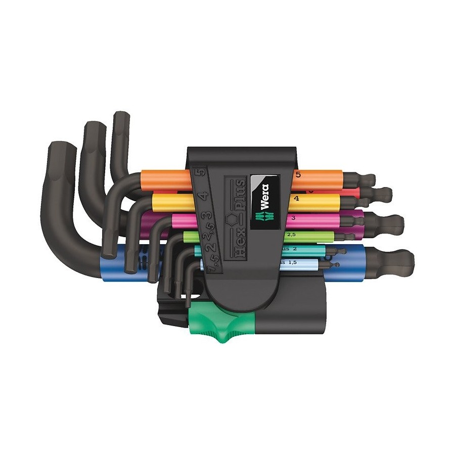 Wera 05133164001 llave hexagonal juego de llaves allen métrico 9 pieza(s)