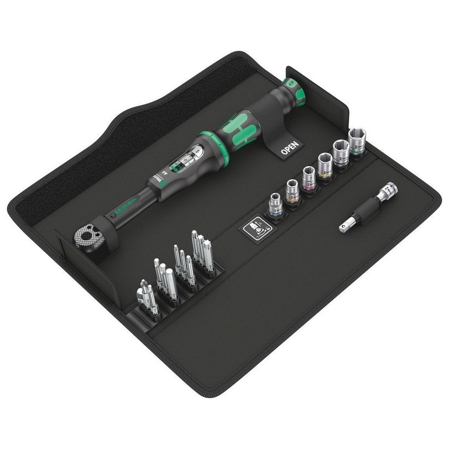 Wera click-torque a 6 set 1 juego de llaves dinamométricas de 20 partes con click en el estuche - 2.5-25 nm