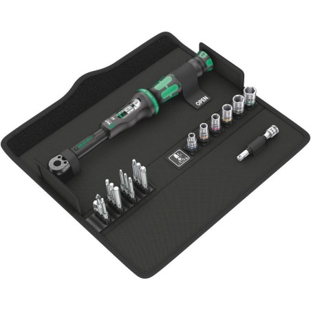 Wera click-torque a 6 set 1 juego de llaves dinamométricas de 20 partes con click en el estuche - 2.5-25 nm
