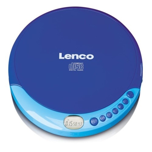 Lenco cd-011 reproductor de cd portátil azul