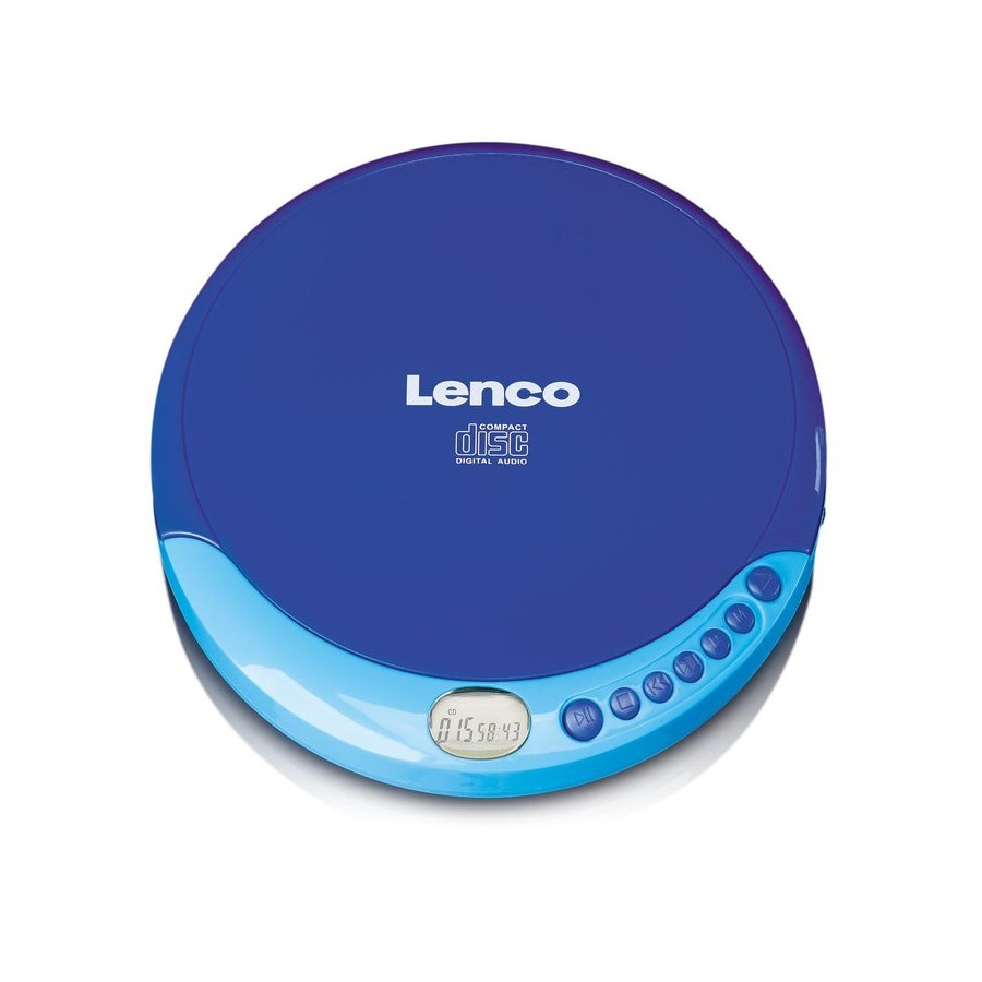 Lenco cd-011 reproductor de cd portátil azul