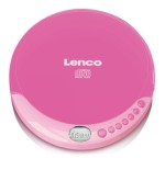Lenco cd-011 reproductor de cd portátil rosa