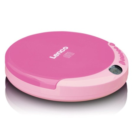 Lenco cd-011 reproductor de cd portátil rosa