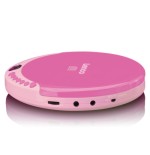Lenco cd-011 reproductor de cd portátil rosa