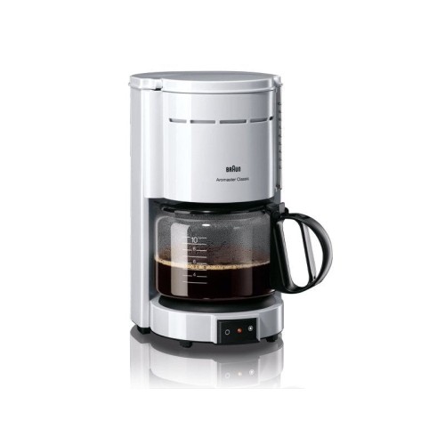 Cafetera de goteo braun kf 47 plus, 1000 w, blanco