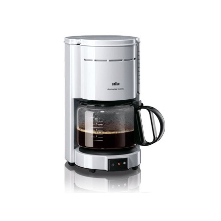 Cafetera de goteo braun kf 47 plus, 1000 w, blanco