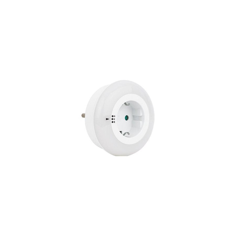Rev 003371731, luz de noche con enchufe o luz quitamiedos con enchufe, blanco, led, corriente alterna, 230 v