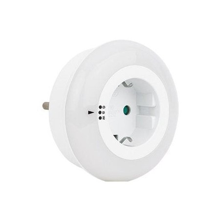 Rev 003371731, luz de noche con enchufe o luz quitamiedos con enchufe, blanco, led, corriente alterna, 230 v