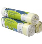 Secolan bolsa de basura con autocierre 35l blanco rollo 20u.