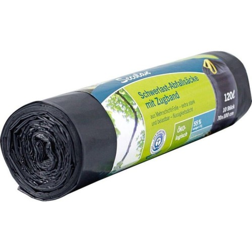Bolsas para basura pesada secolan duty, cordón 120 l