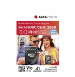 Agfaphoto microsdhc uhs-i 32gb high speed class 10 u1 + adapter