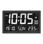 Tfa-dostmann 60.4505 reloj de repisa o sobre mesa reloj de sobremesa digital negro rectangular