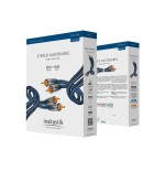 Inakustik 0040405 cable de audio 5 m 2 x rca azul, plata