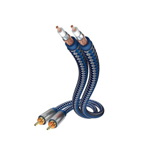 Inakustik 0040802 cable de audio 2 m rca 2 x rca azul