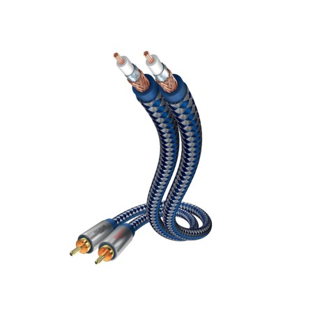 Inakustik 0040802 cable de audio 2 m rca 2 x rca azul