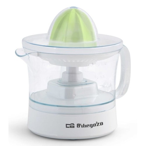Exprimidor orbegozo ep 1510 25w capacidad 0.5l incluye 2 conos rotación bidireccional accesorios lavables en lavavajillas