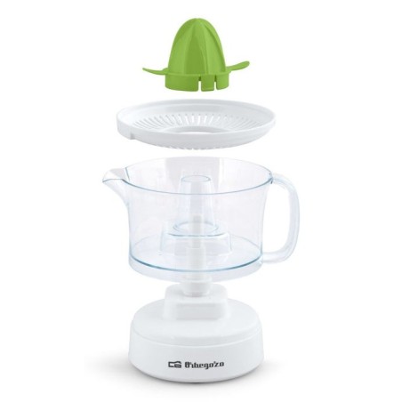 Exprimidor orbegozo ep 1510 25w capacidad 0.5l incluye 2 conos rotación bidireccional accesorios lavables en lavavajillas
