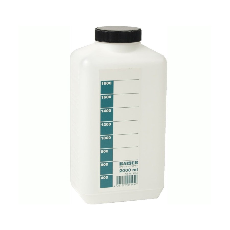 Botella de almacenamiento de productos quimicos kaiser 2000ml blanco 4194