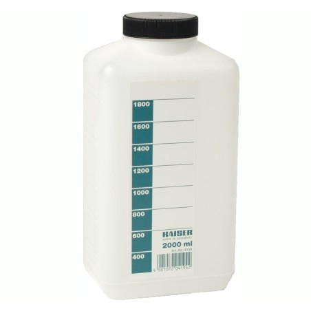 Botella de almacenamiento de productos quimicos kaiser 2000ml blanco 4194