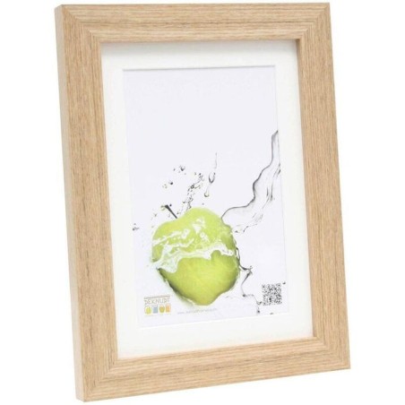 Deknudt s66kh1 p1  oak 18x24 wooden frame with passepartout