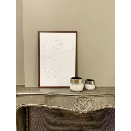 Deknudt s44ch4 30x40 wooden frame dark brown
