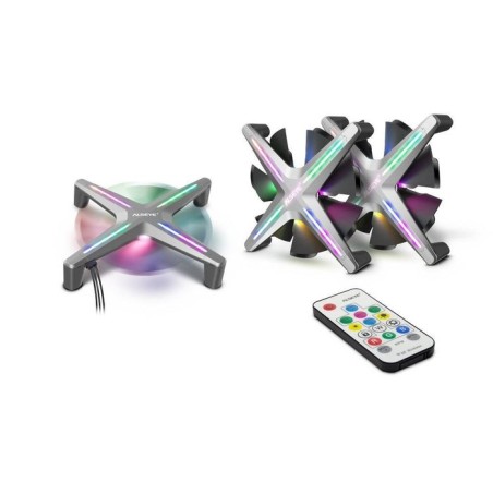Inter-tech alseye x12 kit carcasa del ordenador ventilador 12 cm gris