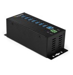 Startech.com hub concentrador ladrón usb 3.0 de 7 puertos con adaptador de alimentación externo - con protección esd de 350w
