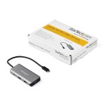 Startech.com hub usb-c de 4 puertos alimentado por bus - 10gbps - 3x usb-a y 1x usb-c