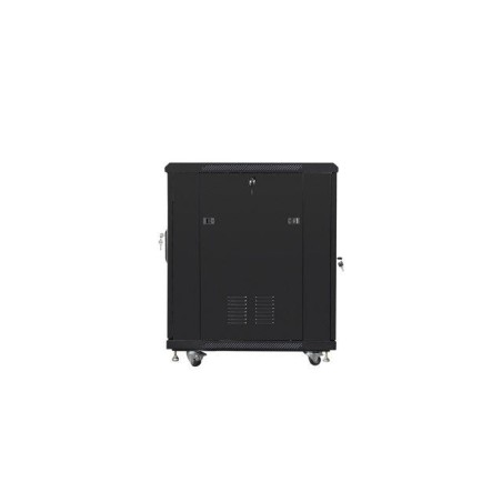 Armario rack lanberg ff01-6815-12b (15u, 19'', 848mm / 600mm / 800 mm, standing, glass, 800 kg, black color)