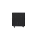 Armario rack lanberg ff01-6815-12b (15u, 19'', 848mm / 600mm / 800 mm, standing, glass, 800 kg, black color)