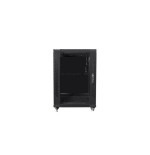 Armario rack lanberg ff01-6815-12b (15u, 19'', 848mm / 600mm / 800 mm, standing, glass, 800 kg, black color)