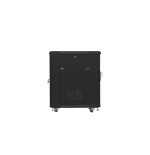 Armario rack lanberg ff01-6815-12b (15u, 19'', 848mm / 600mm / 800 mm, standing, glass, 800 kg, black color)