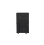 Armario rack lanberg ff01-6622-12b (22u, 19'', 1160 mm / 600mm / 600 mm, standing, glass, 800 kg, black color)