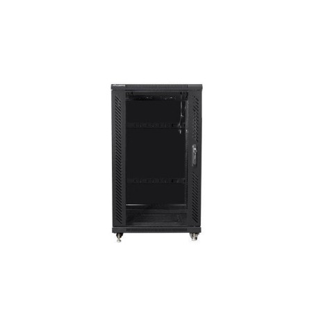 Armario rack 19 "independiente 22u / 600x800 autoarmas pack plano negro lanberg