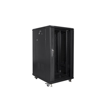 Armario rack 19 "independiente 22u / 600x800 autoarmas pack plano negro lanberg