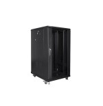 Armario rack 19 "independiente 22u / 600x800 autoarmas pack plano negro lanberg