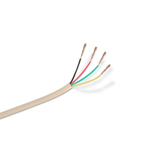 Aisens cable de telefono 4c - 100m - beige