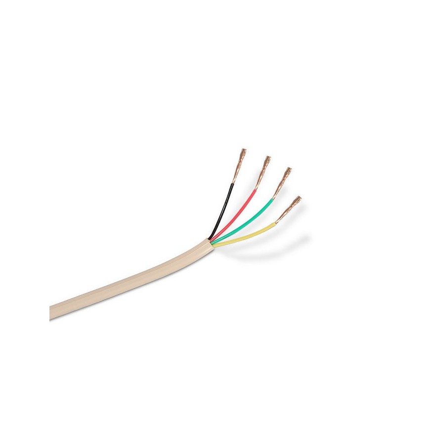 Aisens cable de telefono 4c - 100m - beige