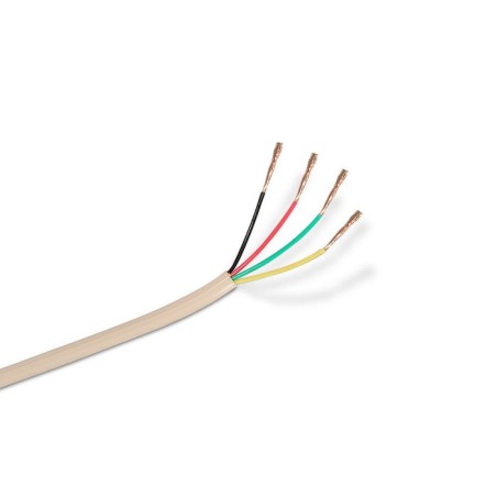 Aisens cable de telefono 4c - 100m - beige