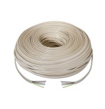 Aisens cable de telefono 4c - 100m - beige