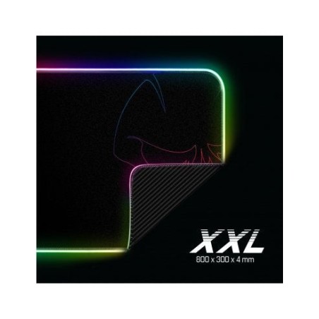 Alfombrilla spirit of gamer skull rgb gaming con iluminación led 800 x 300 x 3mm