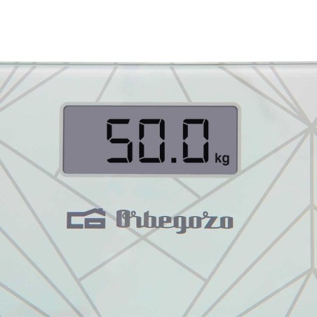 Báscula de baño orbegozo pb-2218 hasta 180kg blanca